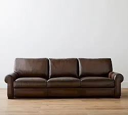 Turner Roll Arm Leather Sofa