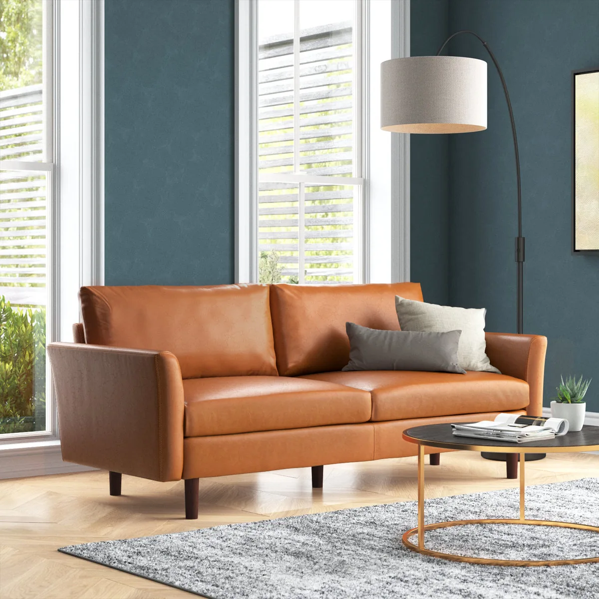 Bobur 80.3'' Faux Leather Sofa (Wade Logan)