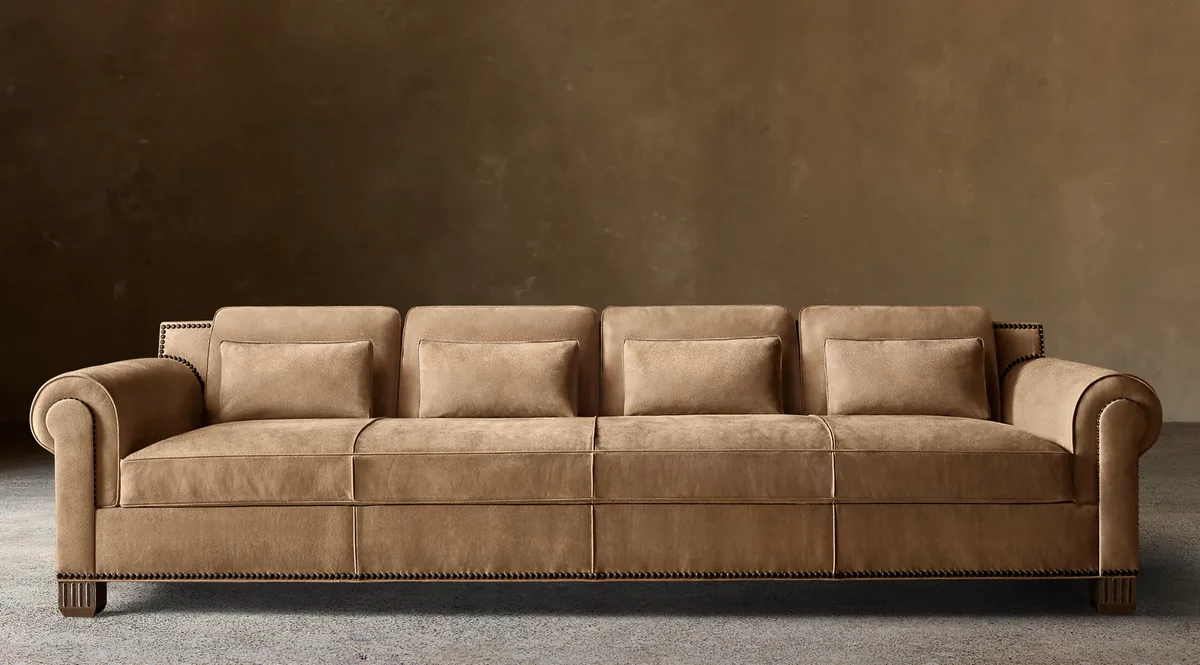 RH Vendome Leather Sofa