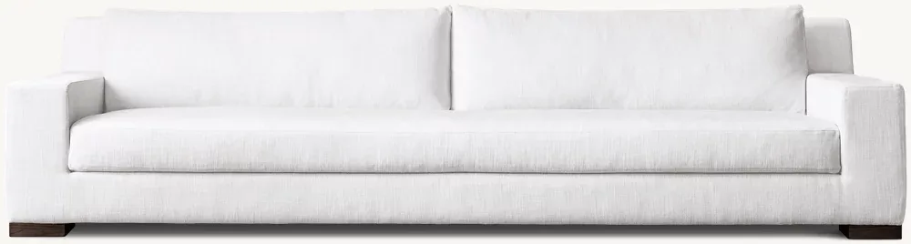 RH Modena Track Arm Bench-Cushion Sofa