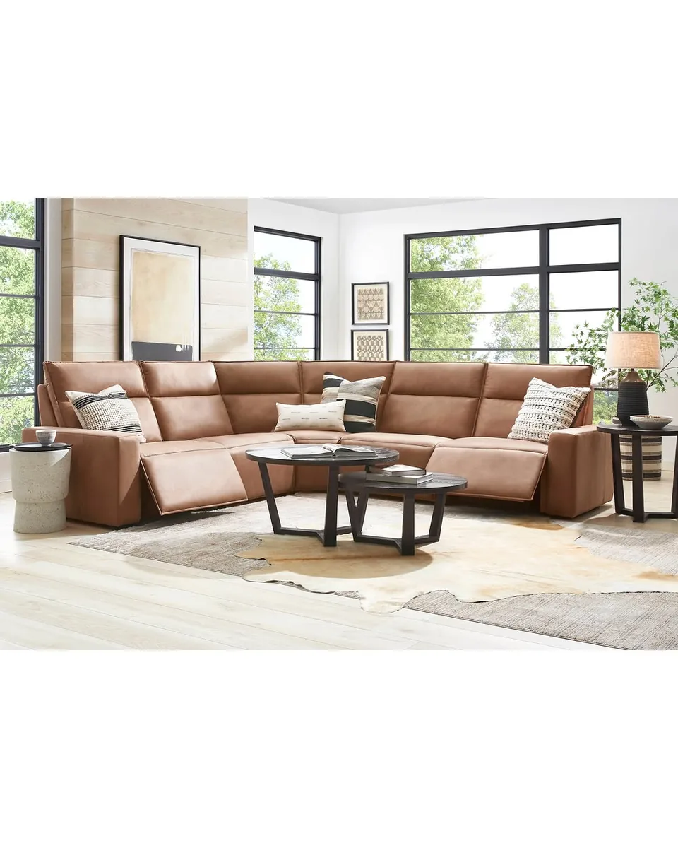 Saddle 5 Pc Dual Power Reclining ModularTwo