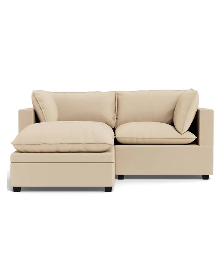 Kova Pillow Cushion Sofa 86" + Ottoman