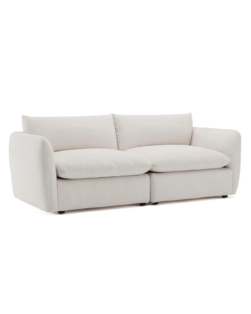 Leigh 92" Modular Sofa - Napa White
