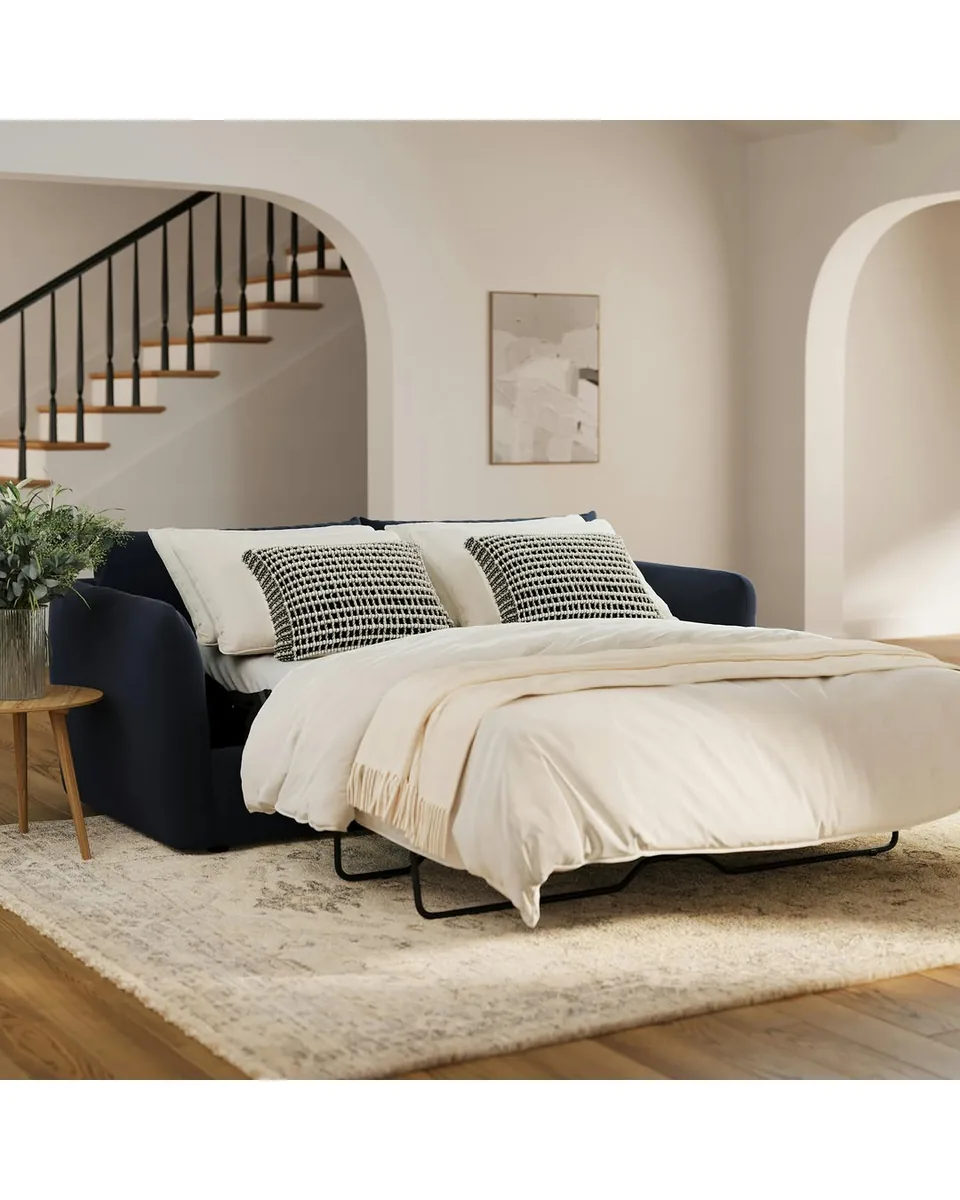 Leigh 86" Velvet Sofa Bed - Hale Ink