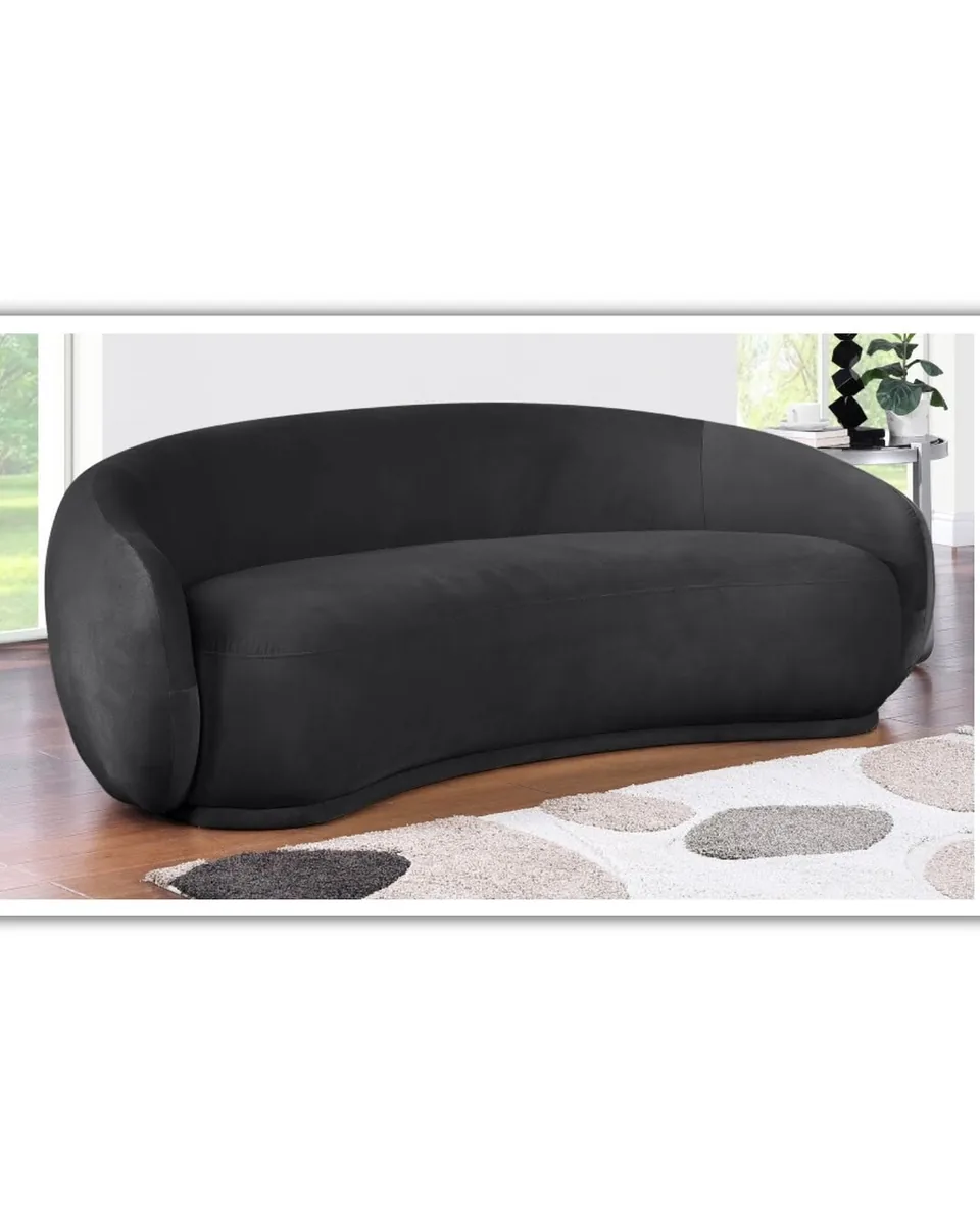 Meridian Furniture Emery Velvet Fabric Upholstered Sofa