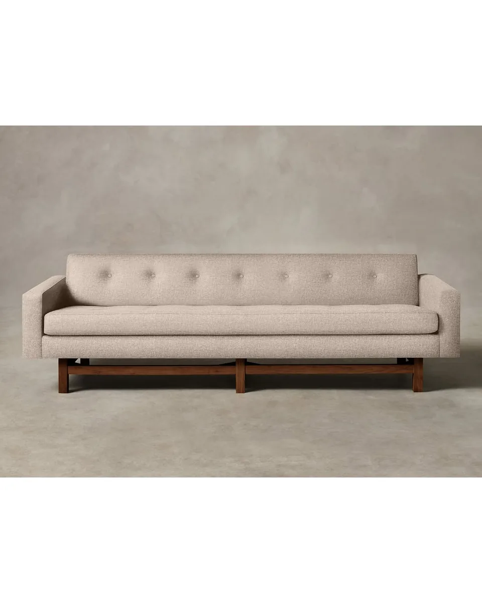 The Anders Sofa - Heritage Belgian Linen Petal