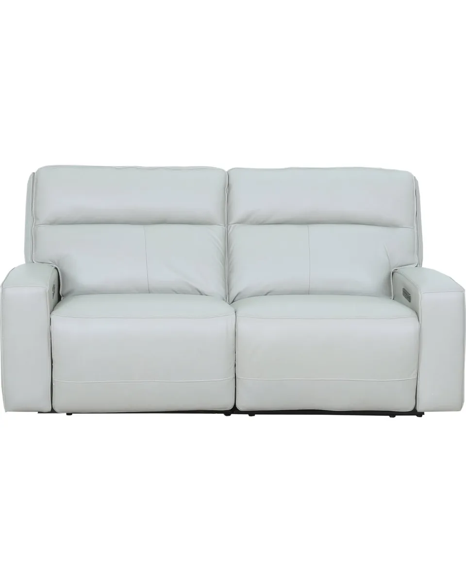 Zackary 2-Piece Leather Sofa with 2 Power Motion, Macy's Exclusive - Fog
