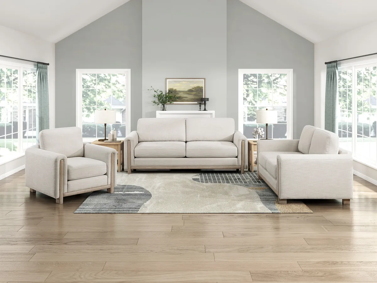 Echo Beige 3-Piece Living Room Set