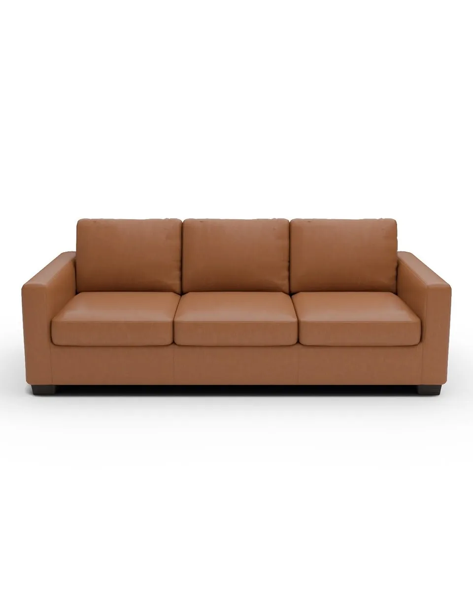 Track 87" Leather Sofa