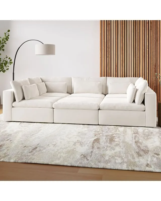 Harmony Modular 6-Piece Pit Sectional (121")