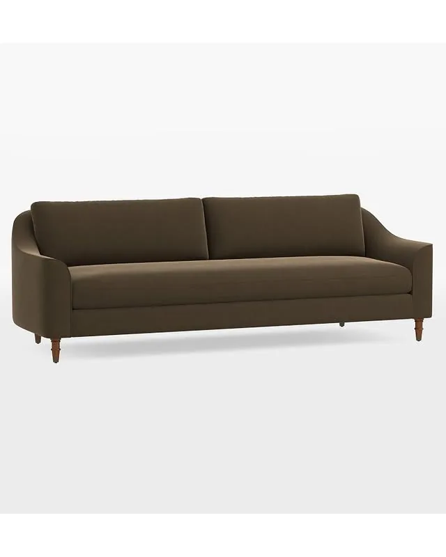 Luisa Sofa, 96" - Bench-Cushion - Banks Velvet Cafe
